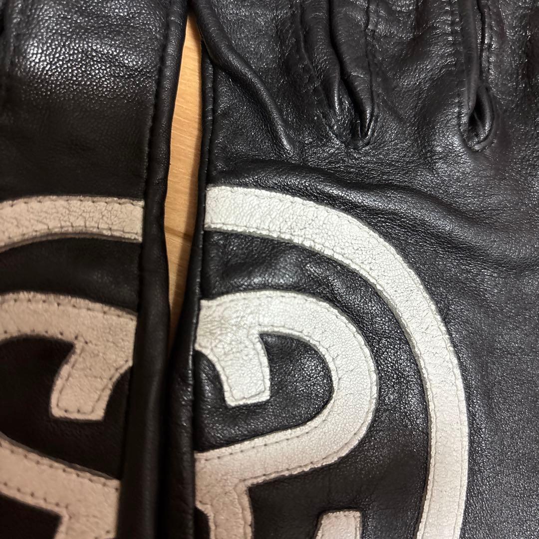 STUSSY レザー手袋 SMサイズ　ブラック