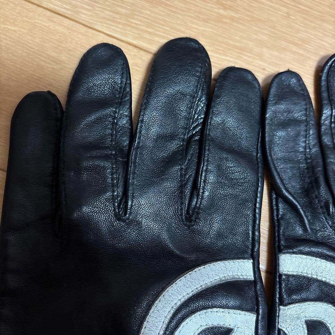 STUSSY レザー手袋 SMサイズ　ブラック