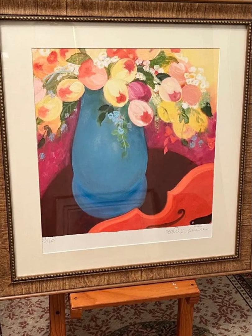 額入り版画　47✖️55 ジニー・キム　限定　証明書、直筆サイン、ED有り　現行品