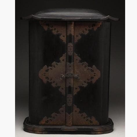 ◆『 大佛師 法橋運長作「弁財天 灰像座体仏」空海花押刻 木彫/泥仏』仏像◆