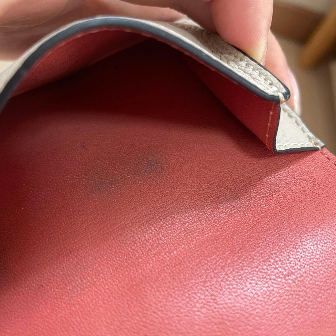 ロエベ　三つ折り財布　ライトオーツ