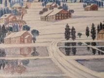 【真作】絵画　下田豊太　油彩8号　妙高の黄昏　幻想的な冬の風景　X122