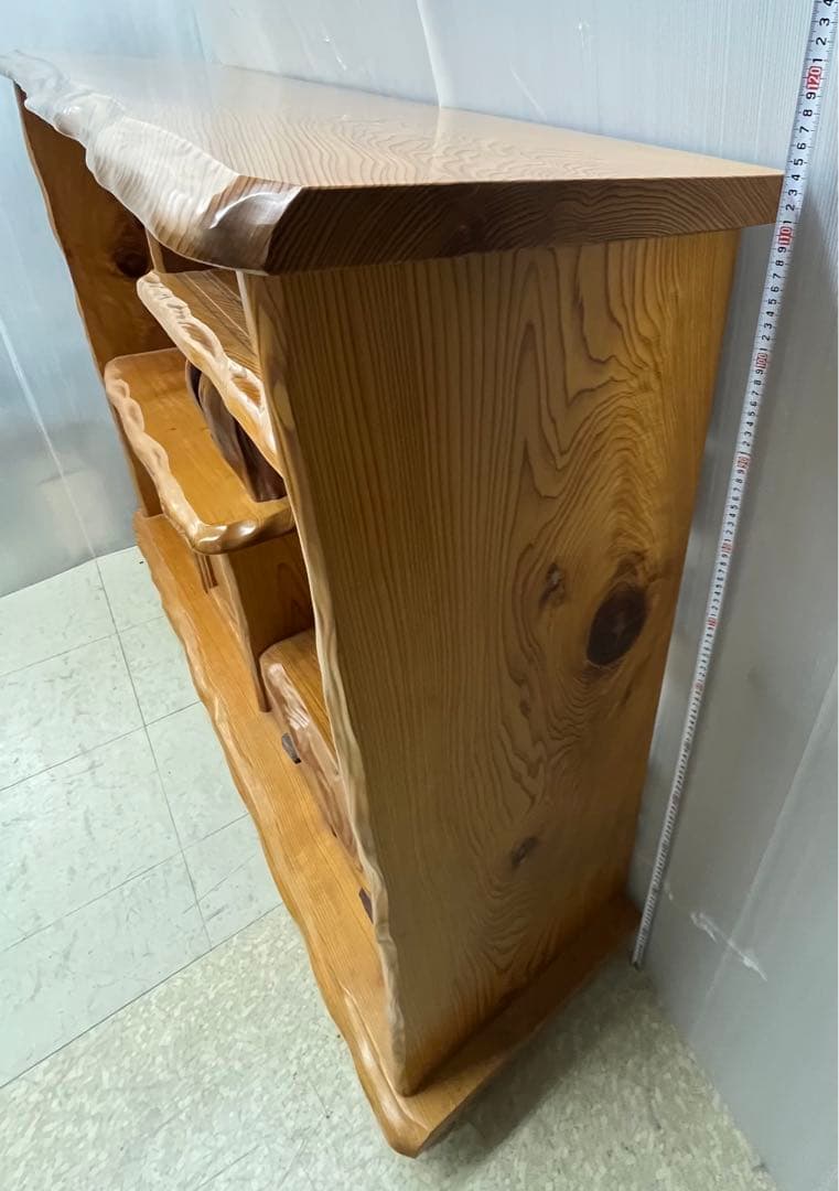 貴重　屋久杉 良質杢 飾り棚 茶棚 サイドボード リビングボード 茶箪笥