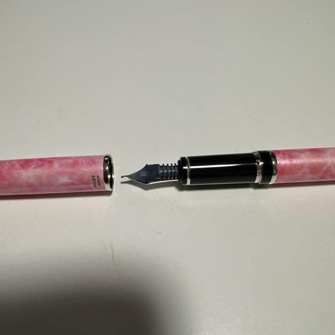 パイロット　万年筆　2014年限定万年筆　グランセ　ピンクオパール　中字　Ｍニブ