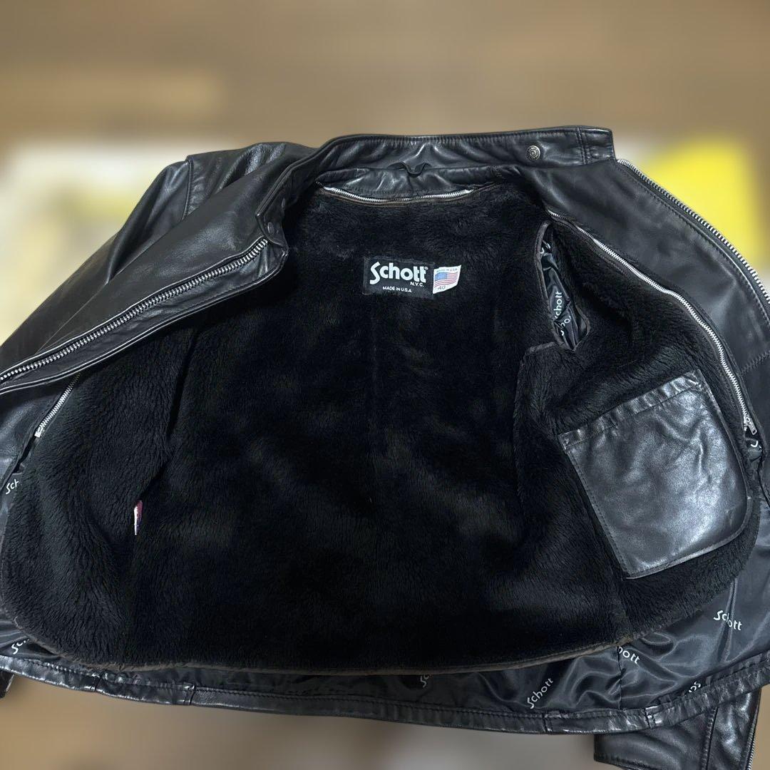 美品‼️schott641 40インチシングルライダース