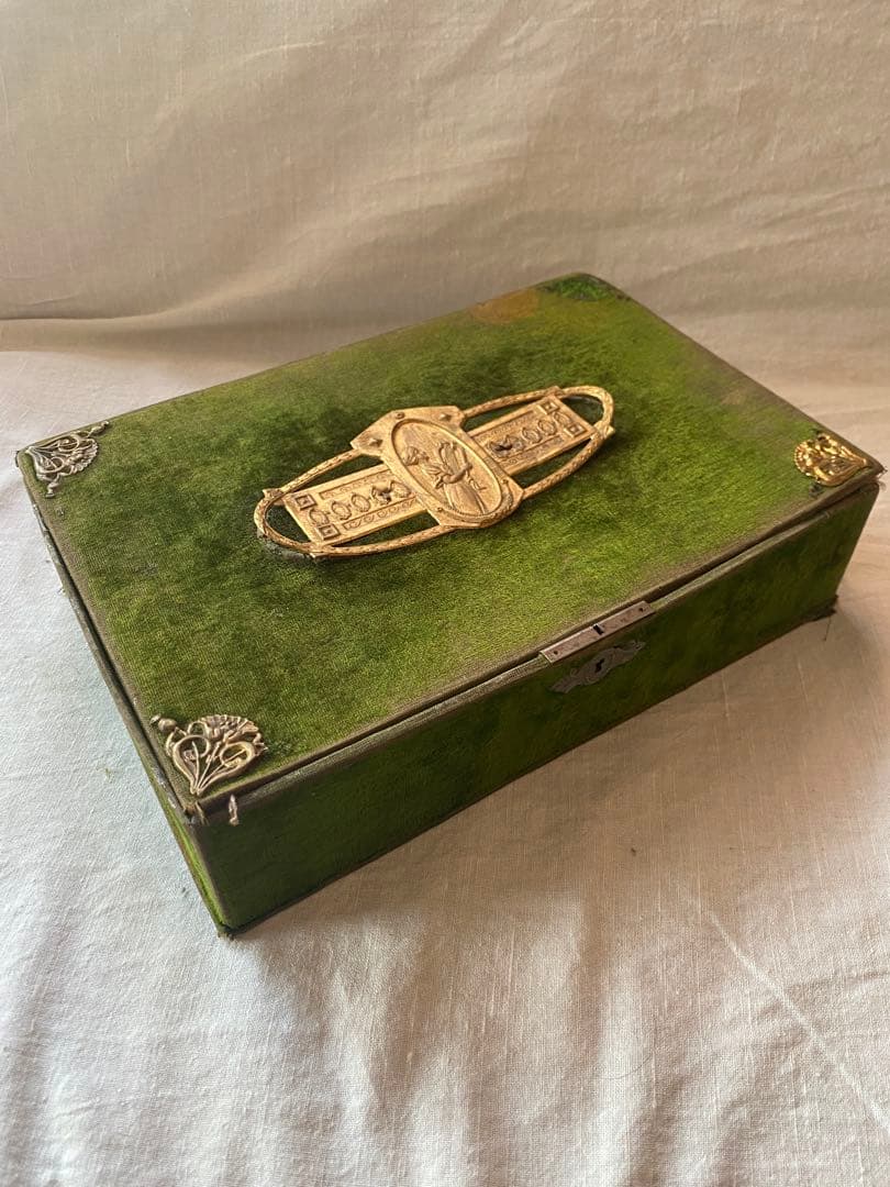 パスザバトンで購入　アンティーク小物入れ　古い箱　USED ディスプレイ備品に