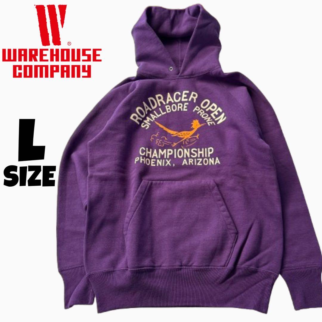 ウエアハウス マツヤ別注　ロードランナースウェットパーカー　パープル　Lサイズ