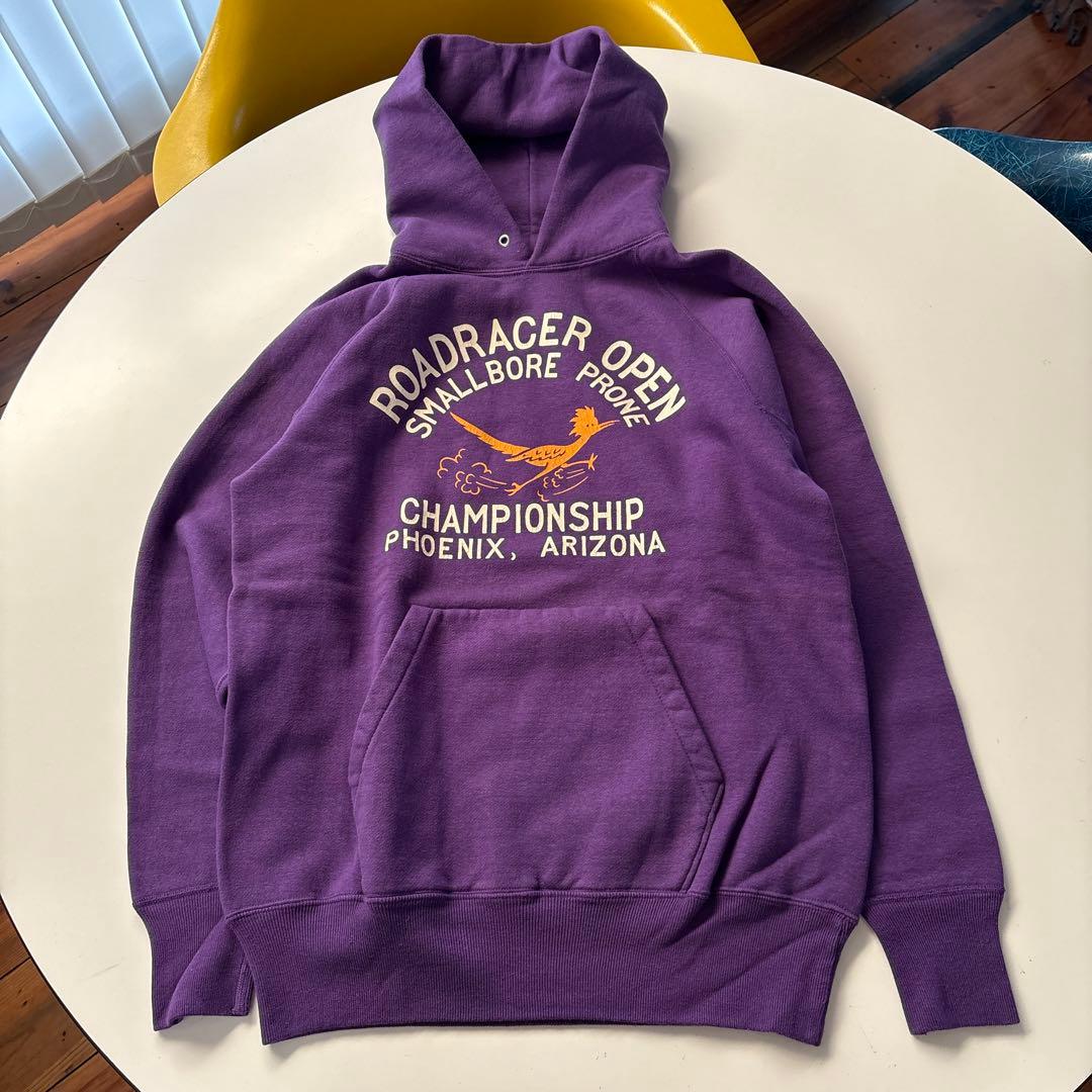 ウエアハウス マツヤ別注　ロードランナースウェットパーカー　パープル　Lサイズ
