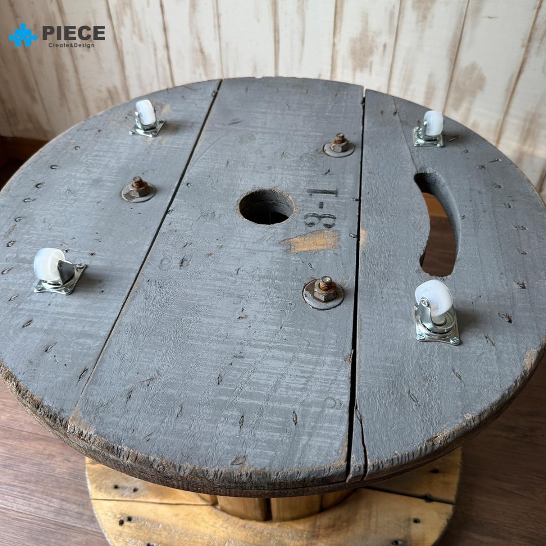 ケーブルドラム 電線ドラム テーブル アメリカン インテリア ガレージ 星条旗③