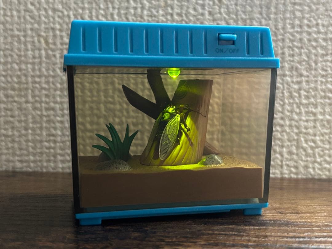 TOMY 虫かごギャラリー　セミ　ツクツクボウシ　昆虫　フィギュア　ミニチュア