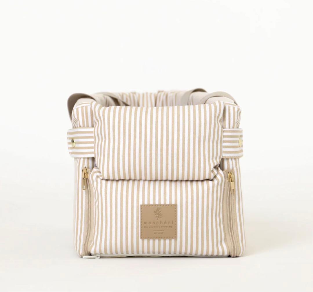 新品⭐︎モンシェリストライプドライブセンターペットベッド　ドライブベッド