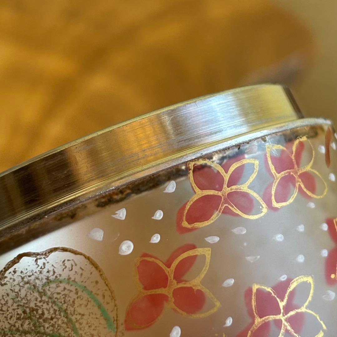 義山 硝子 棗 水崎長寿 紫陽花 共箱 茶道具