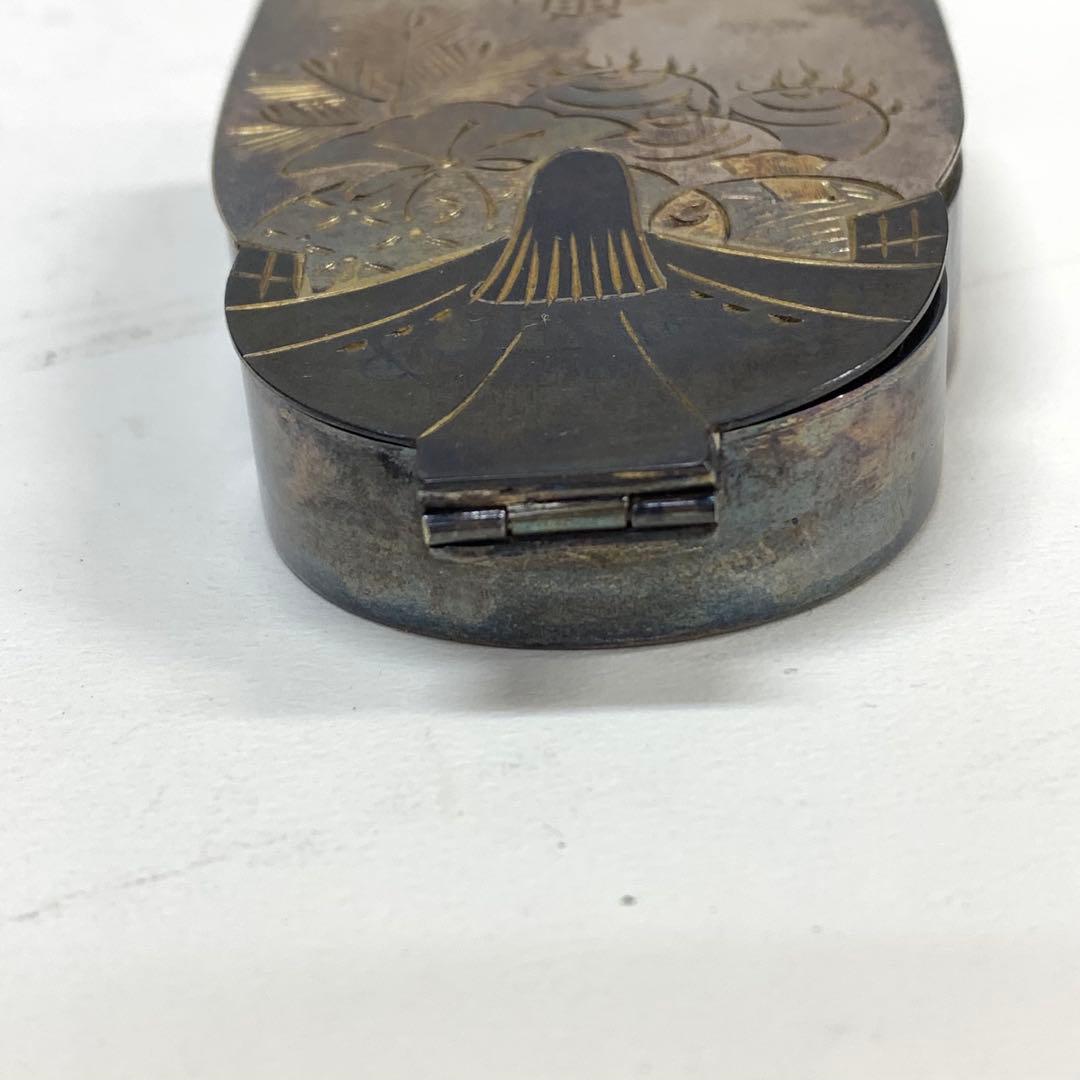 蓋付き楊枝入れ 生駒時計店 生駒製銀製 1932年 5月 戦前