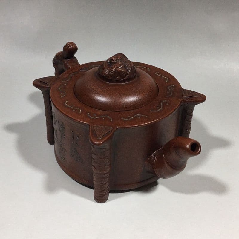 宜興  紫砂壷  チ竜紫砂壷  工芸品 美術品 置物