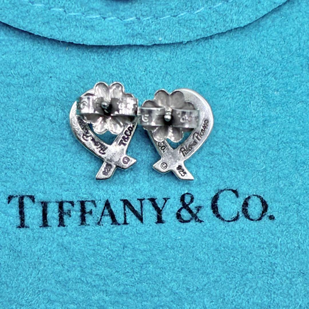ティファニー　ラビングハート　ピアス　スタッド　シルバー　パロマピカソ