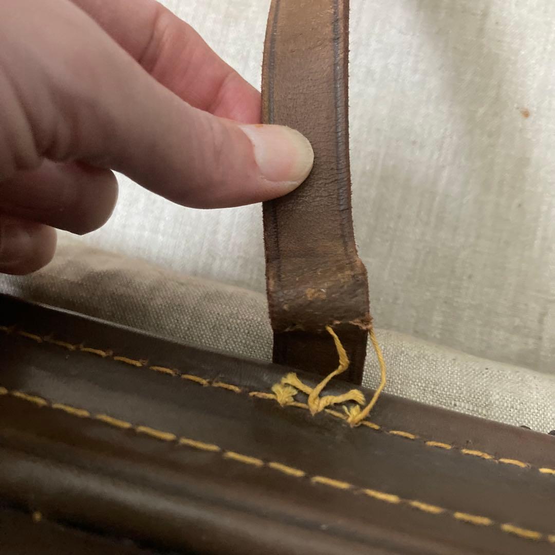 超特大 ヴィンテージ レザートランクケース トランクバッグ 73cm×41cm⑥