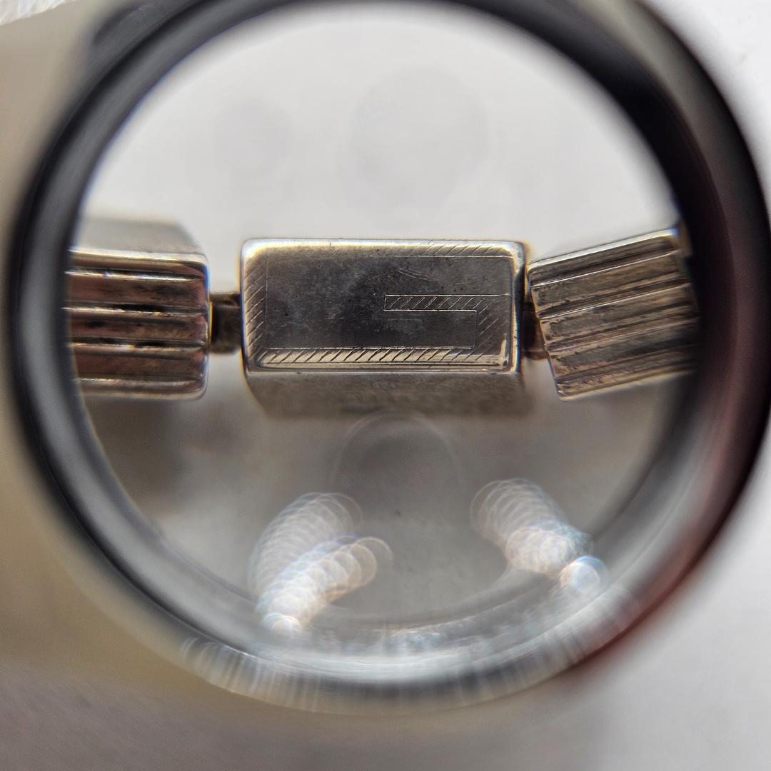 希少 GUCCI グッチ 925 シルバー スクエアチェーンリング 16号