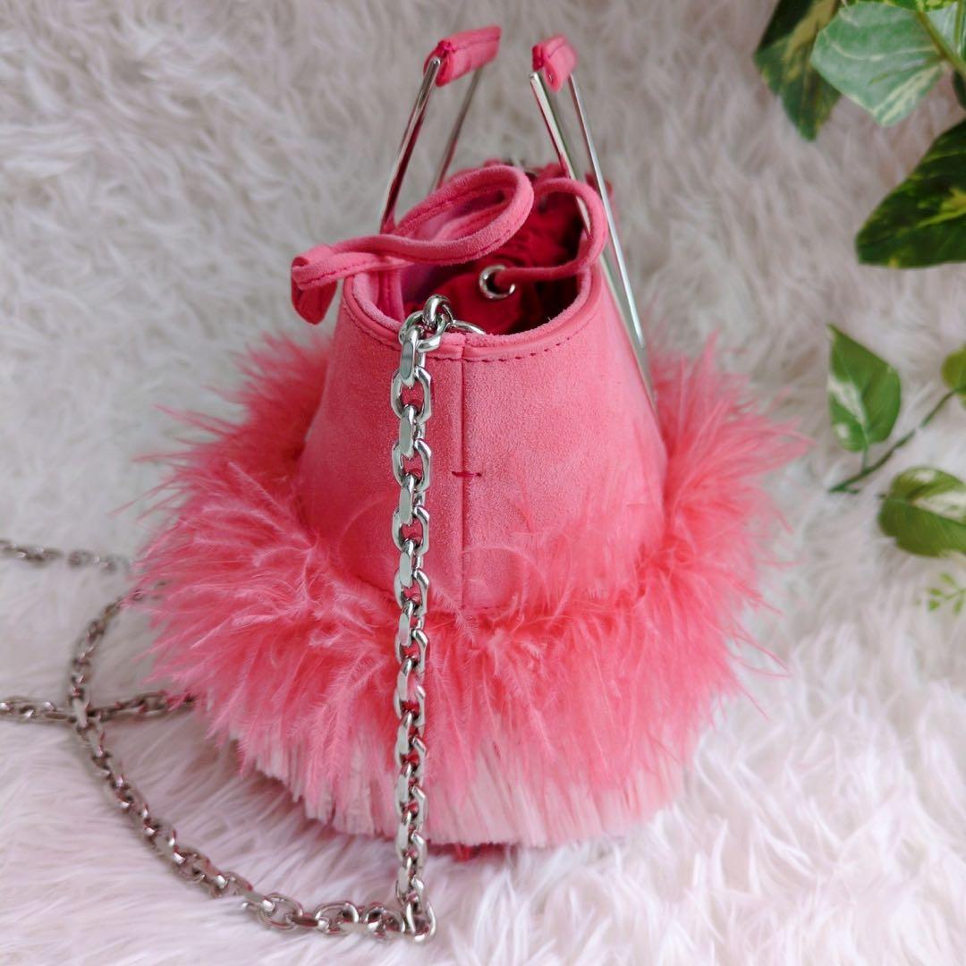 ◾︎極美品◾︎ ロジェ・ヴィヴィエ RV ミニ バケット バッグ ショルダー ピンク