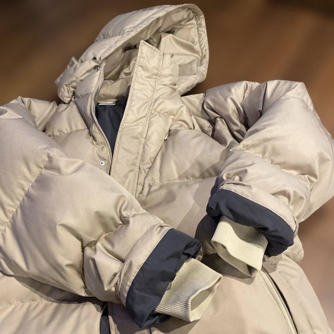 【極美品】X-united ベンチコート ロング ダウン　ベージュ　メンズＸＯ