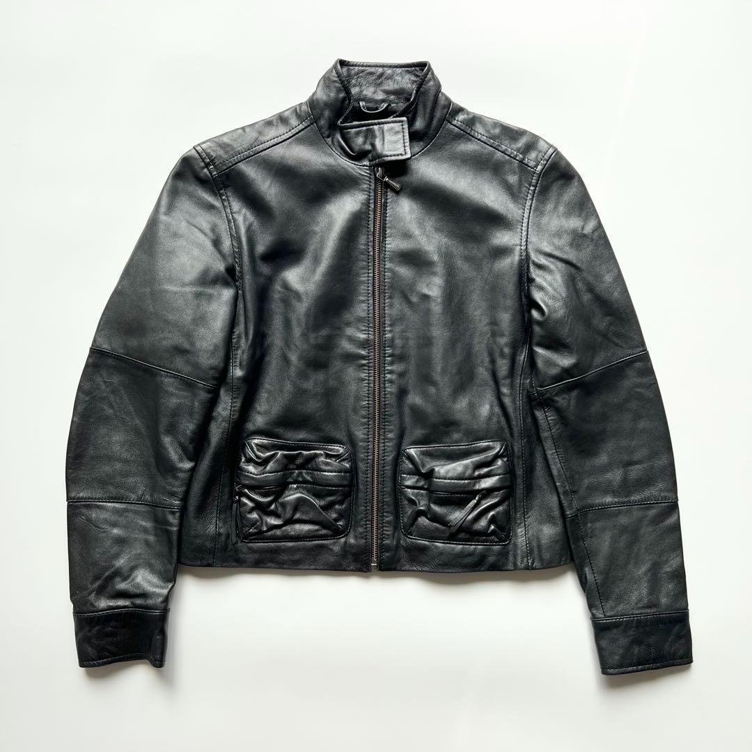 00s アルマーニエクスチェンジ アーカイブ 革ジャン ライダース A989