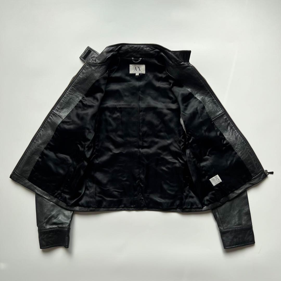 00s アルマーニエクスチェンジ アーカイブ 革ジャン ライダース A989