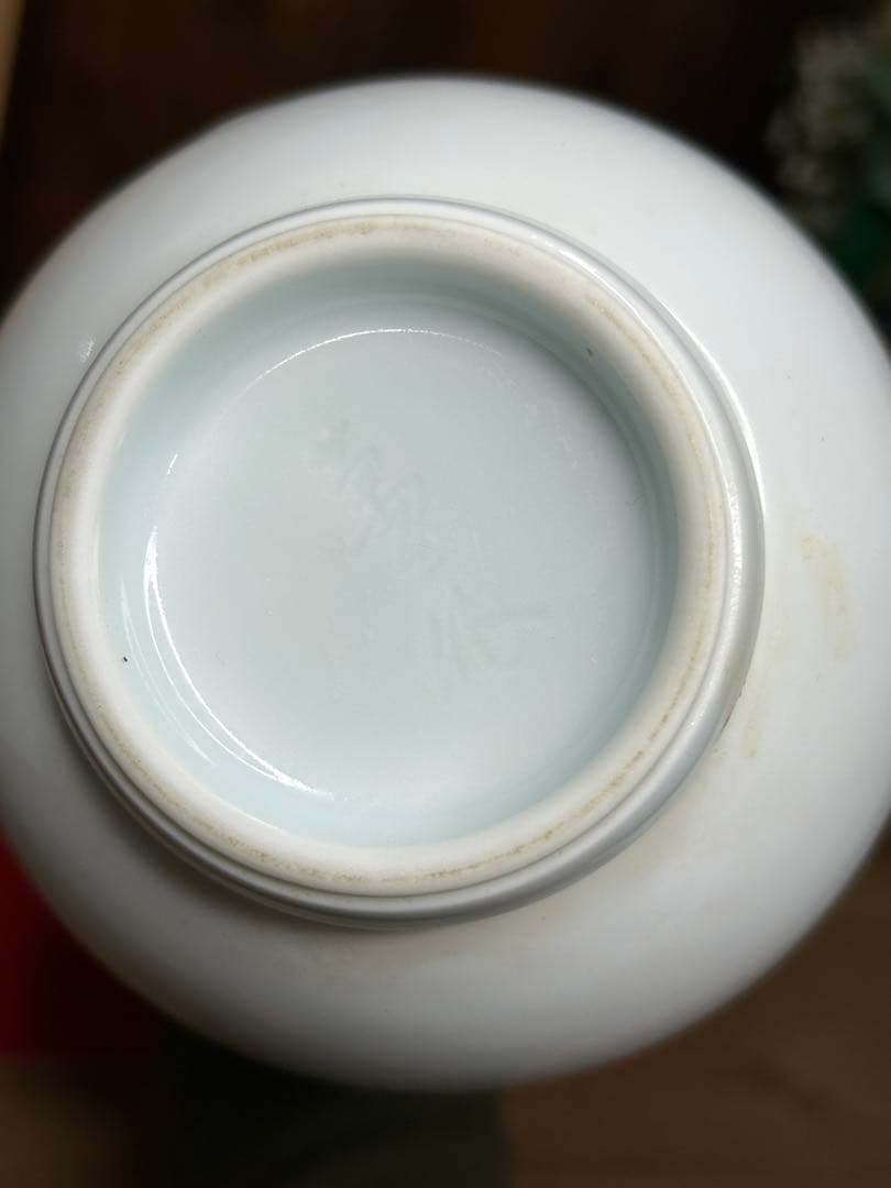 人間国宝　井上萬二さん作　朝顔　しおり、箱付き　有田焼