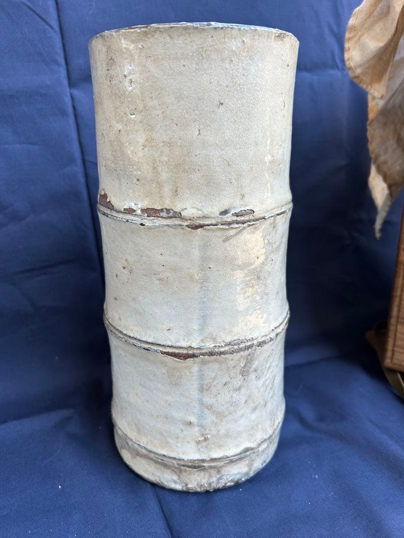 ◎ 粉引花器　時代物　茶器　床飾　骨董