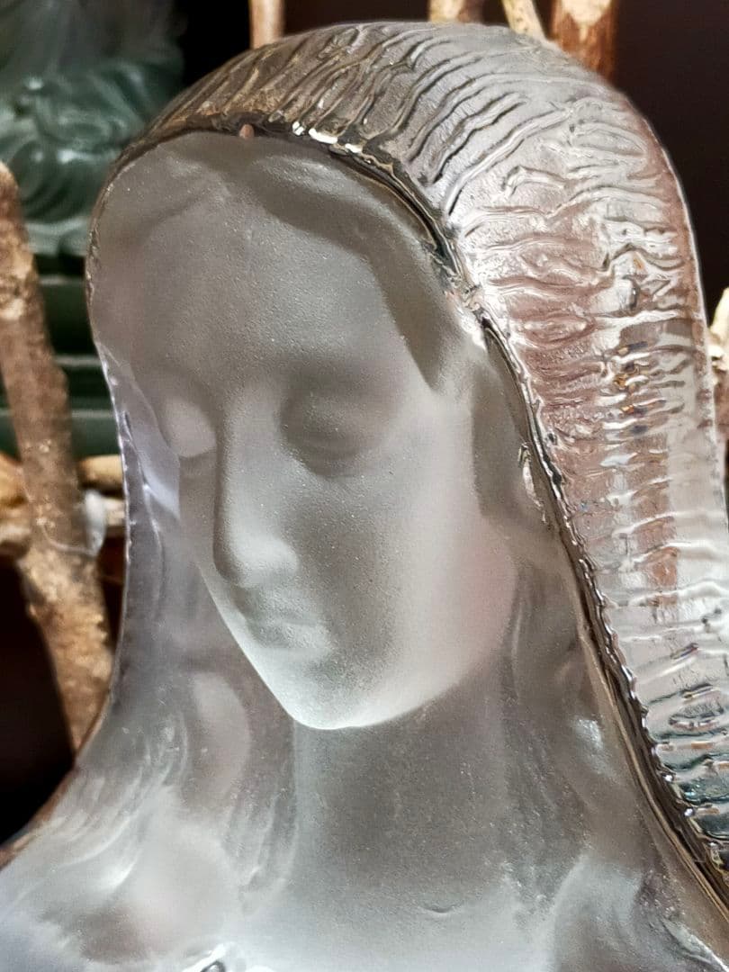 ♥値下げ！マリア様　マリア像　ガラス工芸　キリスト教　アンティーク　レトロ