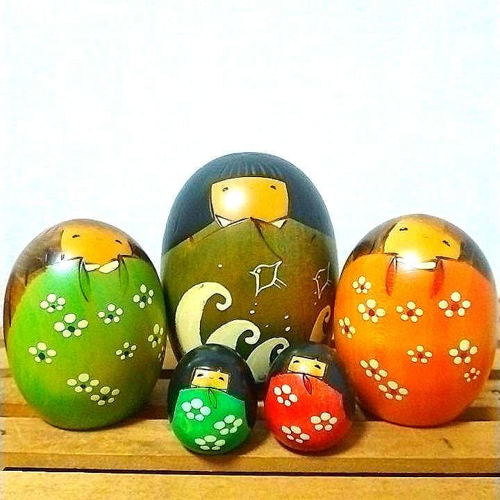 卯三郎 内閣総理大臣賞受賞作家 伝統的な創作こけし13体まとめ売り レトロ