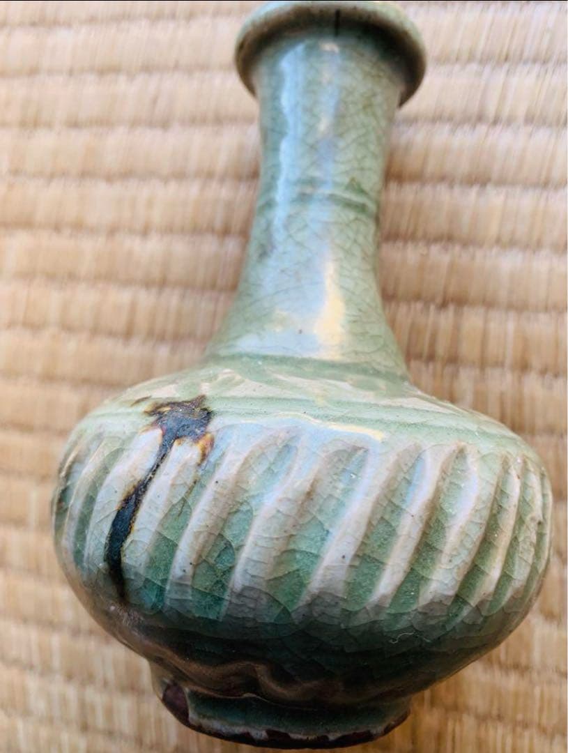 中国明時代青磁花瓶