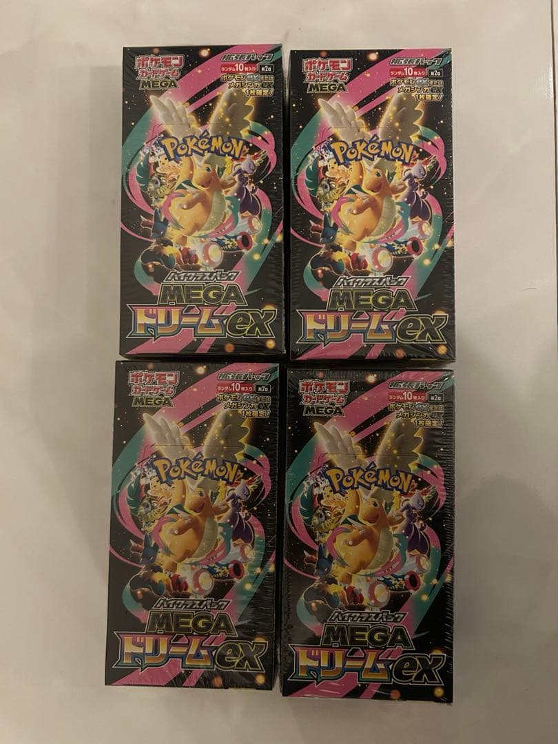 ポケモンカードゲーム MEGAドリーム メガドリームex シュリンク付き4BOX