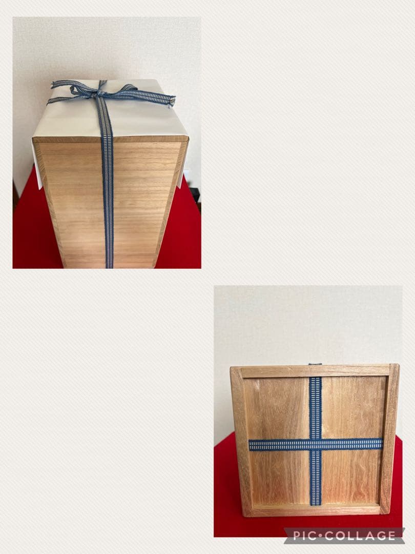 【極上品】人間国宝 徳田八十吉（正彦銘）彩釉 線文 花瓶 約26.5㎝ T248