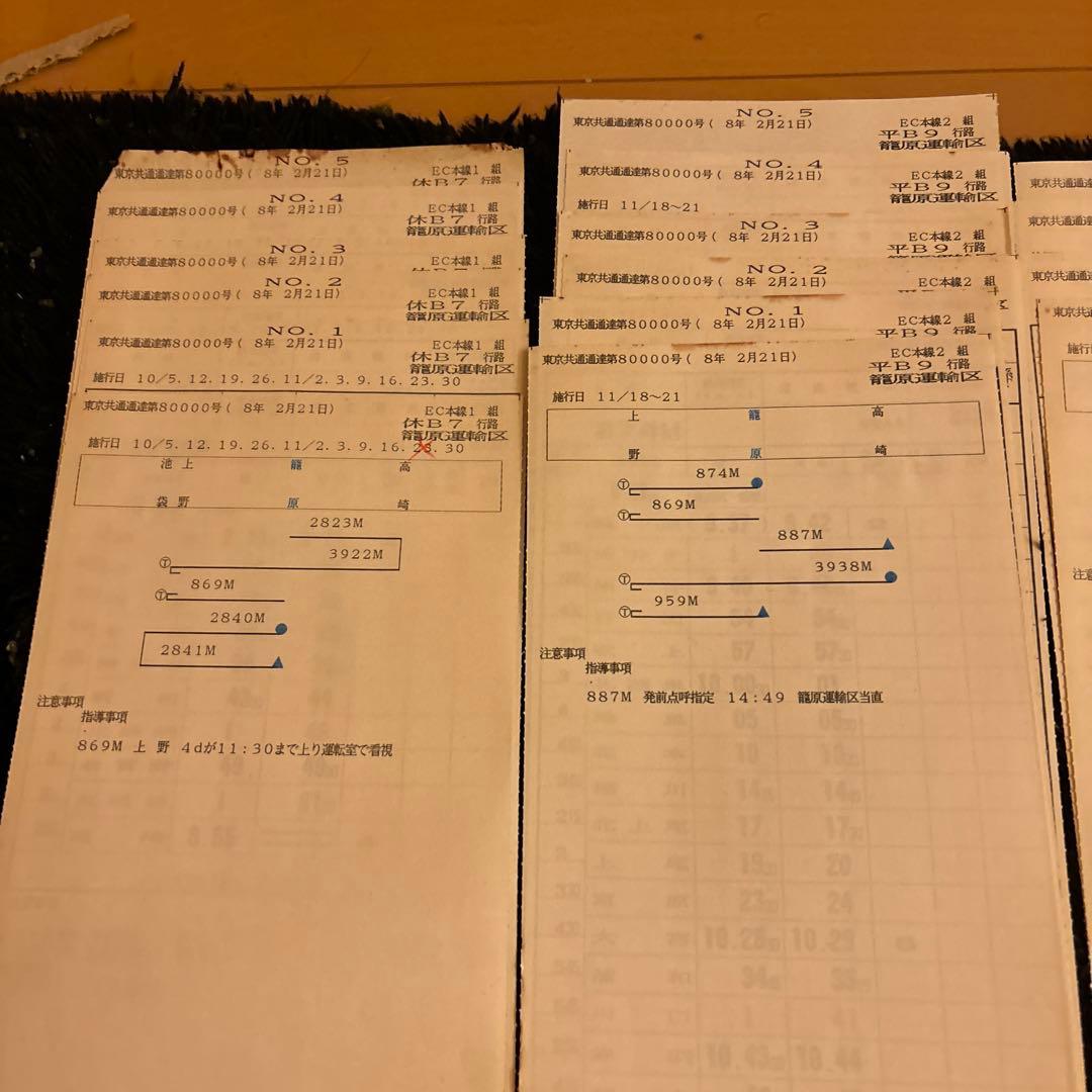 鉄道　スタフ　籠原区　13行路
