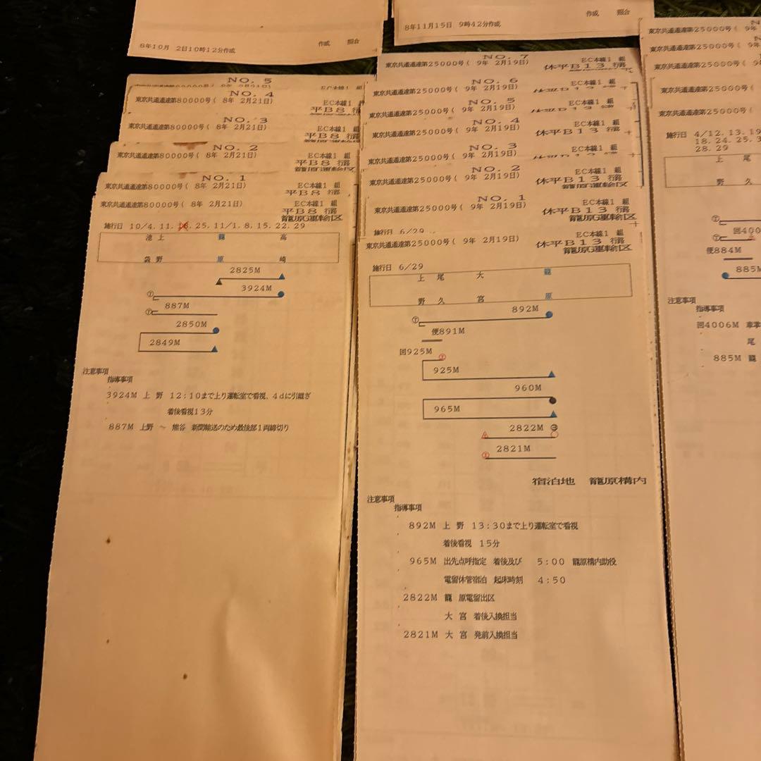 鉄道　スタフ　籠原区　13行路