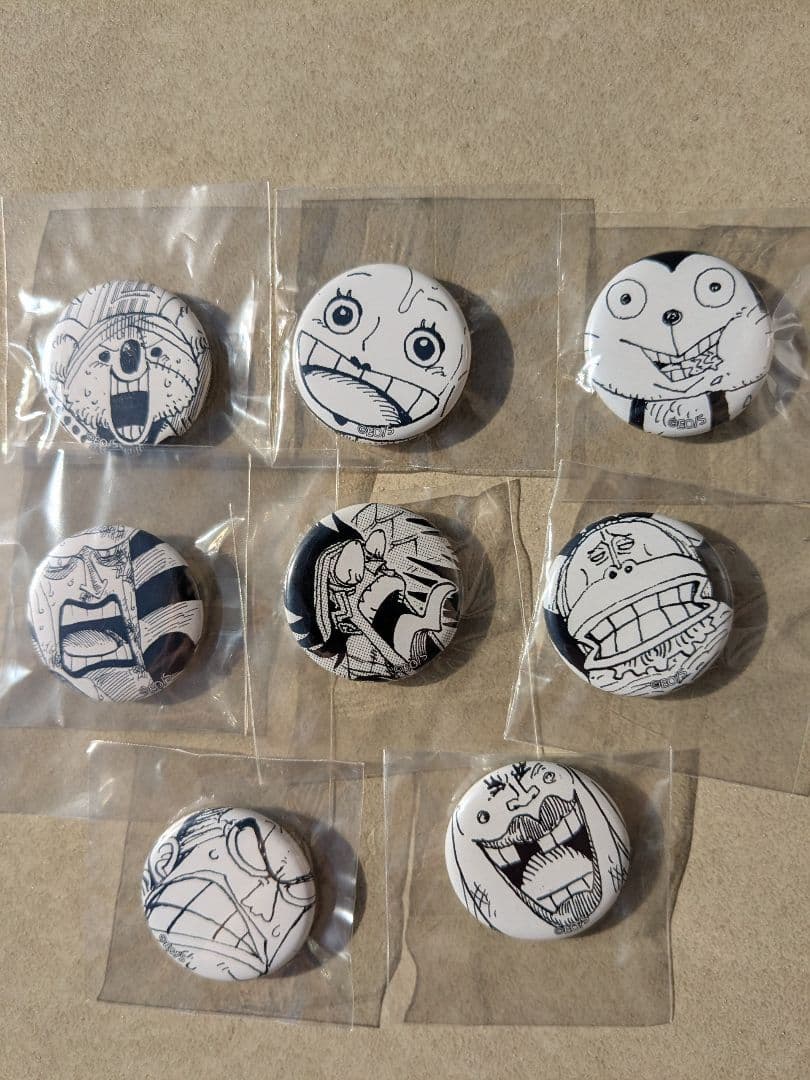 ワンピース　オールフェイス缶バッジ　モブキャラセット