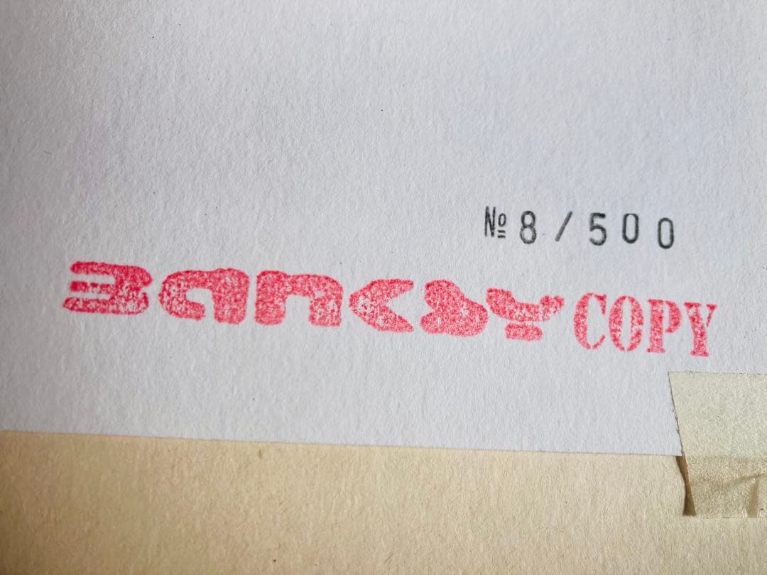 banksy バンクシー Nola(coloured rain) wcp