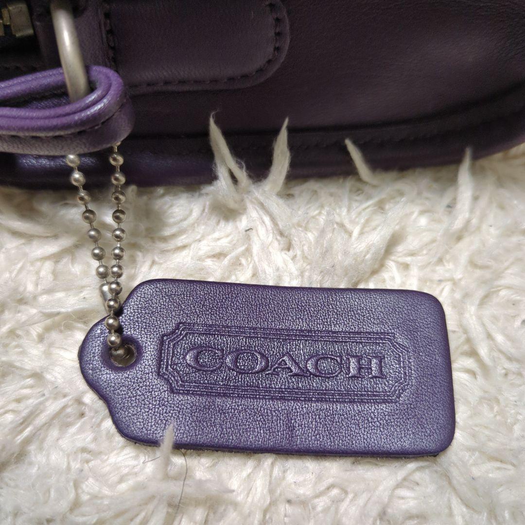 オールドコーチ パープル レア色 ミニショルダーバッグ