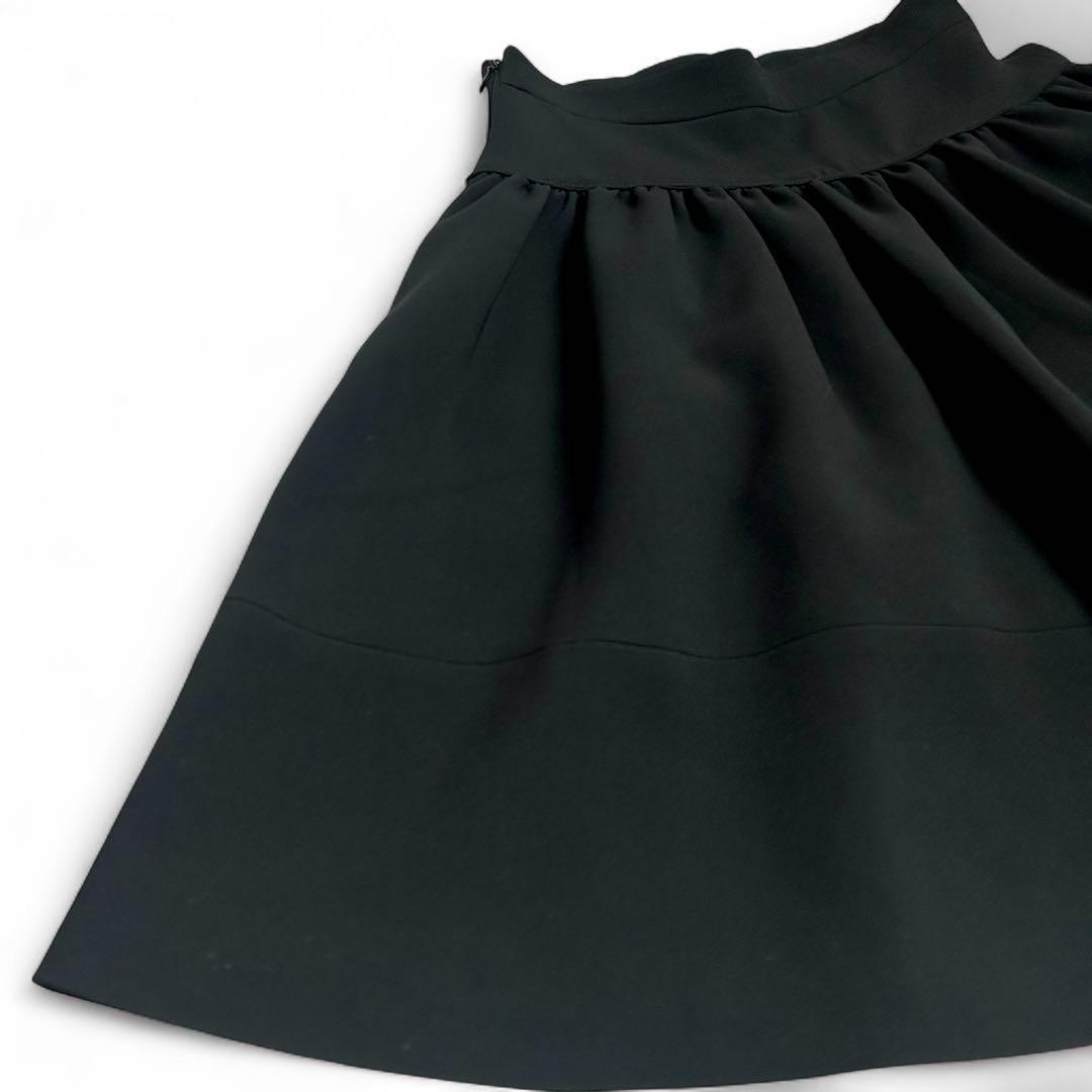 【美品】ミュウミュウ　miu miu フレアスカート　黒　ブラック　38