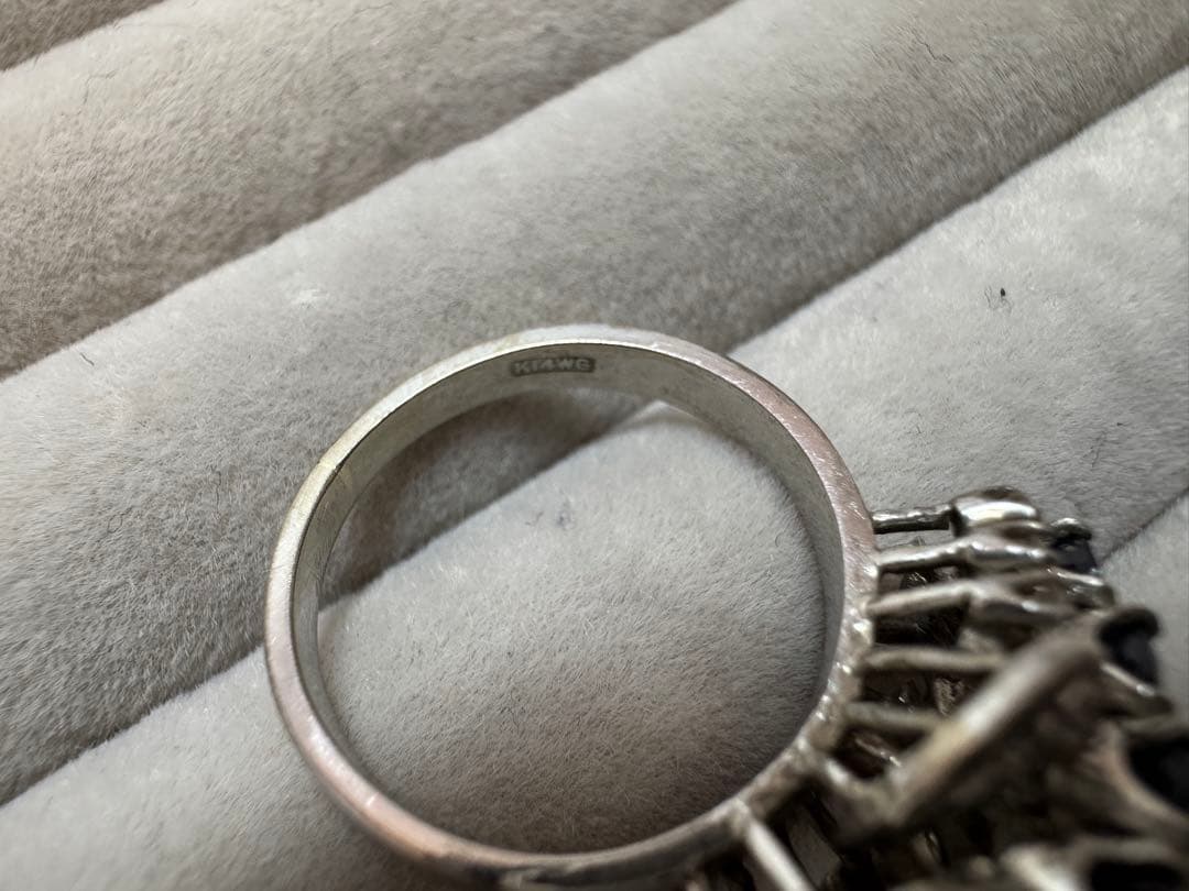 K14WG リング 重さ5.04g ホワイトゴールド14金 刻印あり