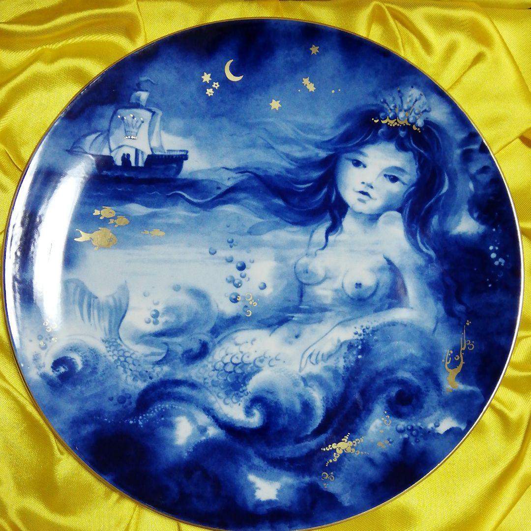 MEISSEN　マイセン　イヤープレート　皿　1983　人魚姫　マーメイド　箱付