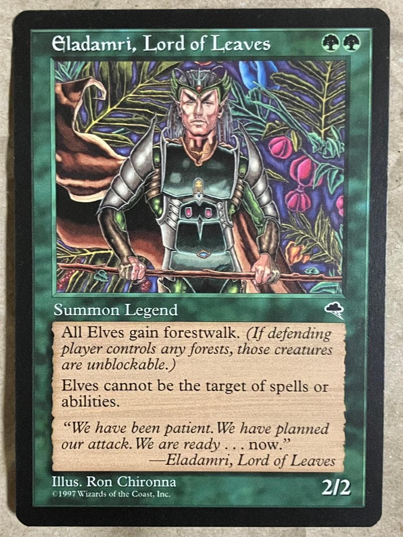 Eladamri Lord of Leaves／葉の王エラダムリー(英語版2枚)