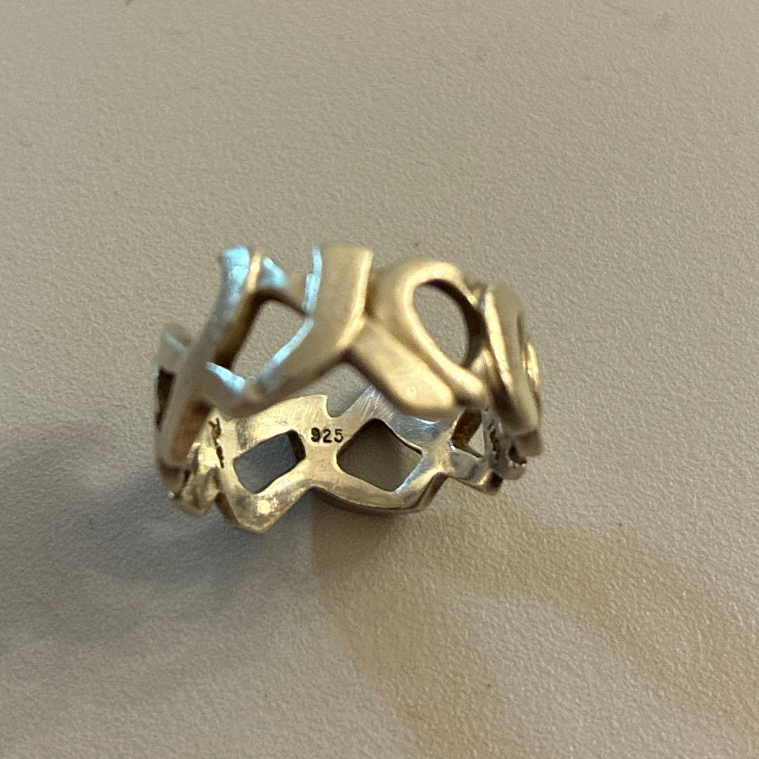 Tiffany & Co. 9号 ラブ&キス シルバーリング