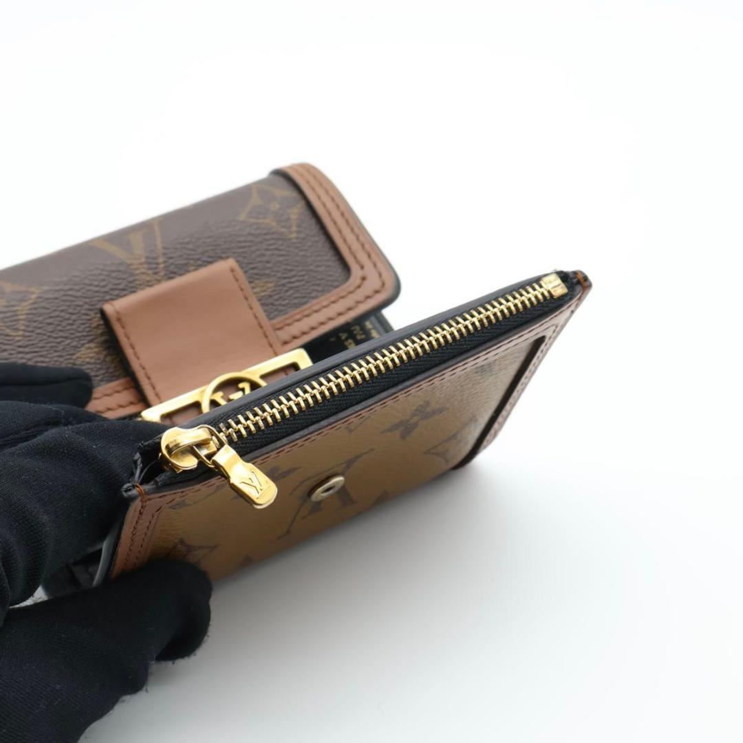 【極美品】ルイヴィトン　ドーフィーヌコンパクト　モノグラムリバース　三つ折り財布