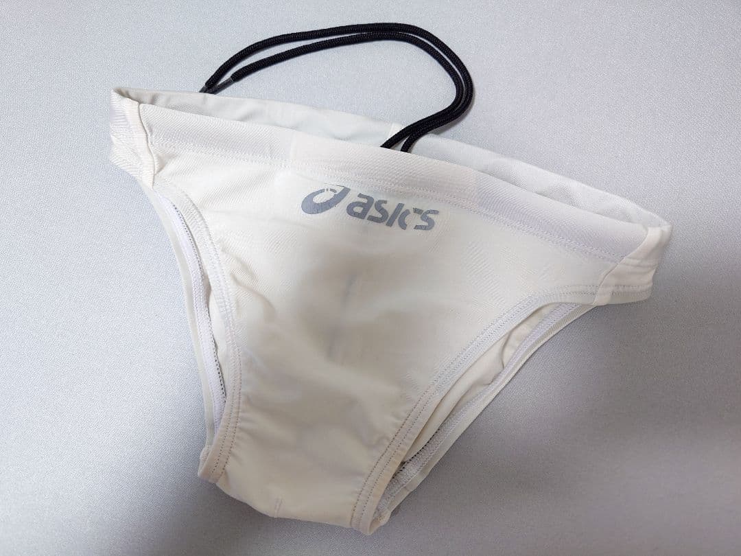 【お値下げ】asics アシックス 旧ロゴ 競パン ホワイト