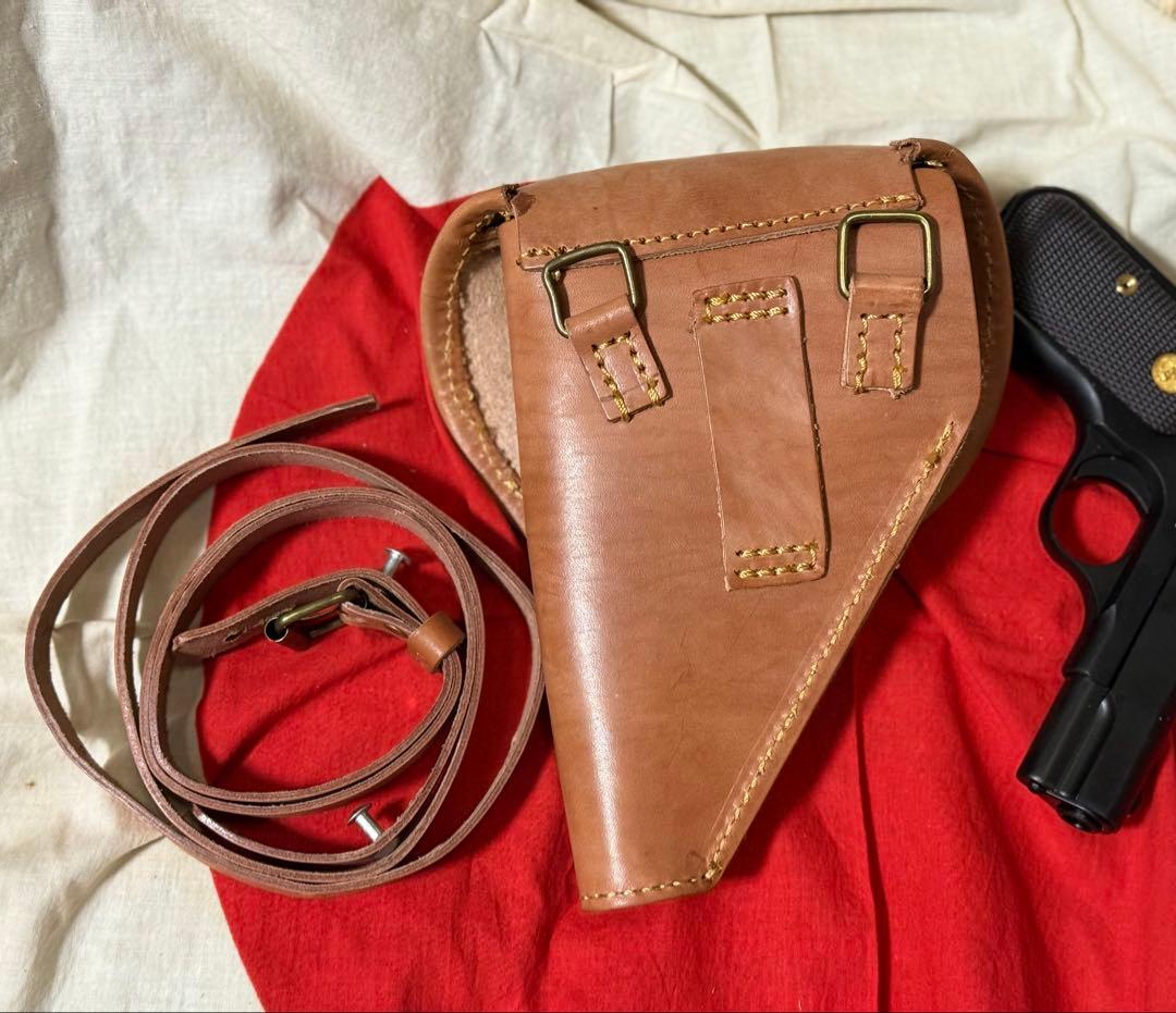 日本軍 将校用 コルト.32オート用拳銃嚢 ホルスター（レプリカ）コスプレ