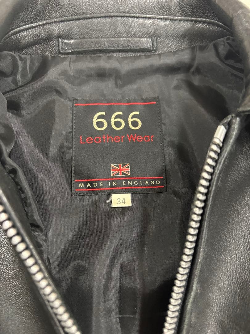 666 シープスキン シングルライダースジャケット 34