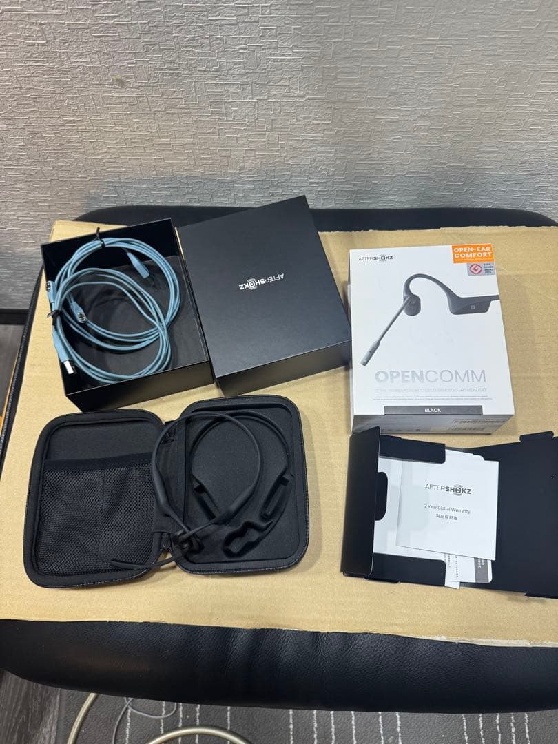 SHOKZ OPENCOMM 骨伝導 マイク付き ヘッドセット ハンズフリー