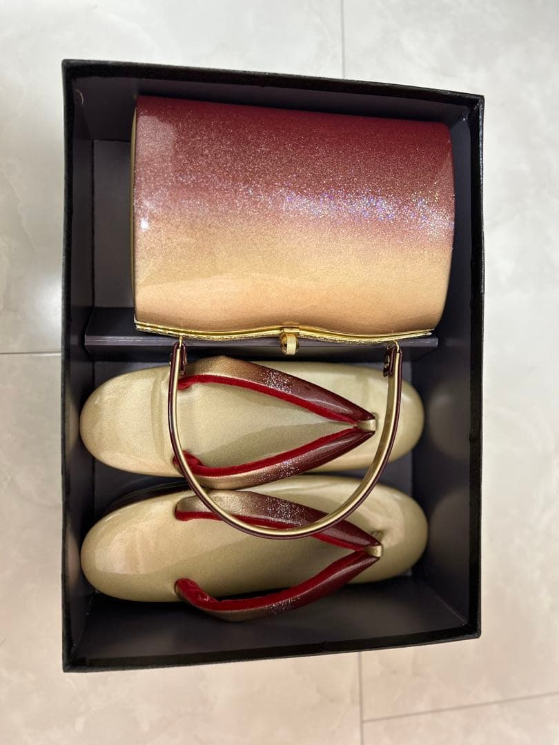 さゆ　和装用バッグ　草履セット　LL 25センチ　値下げ不可