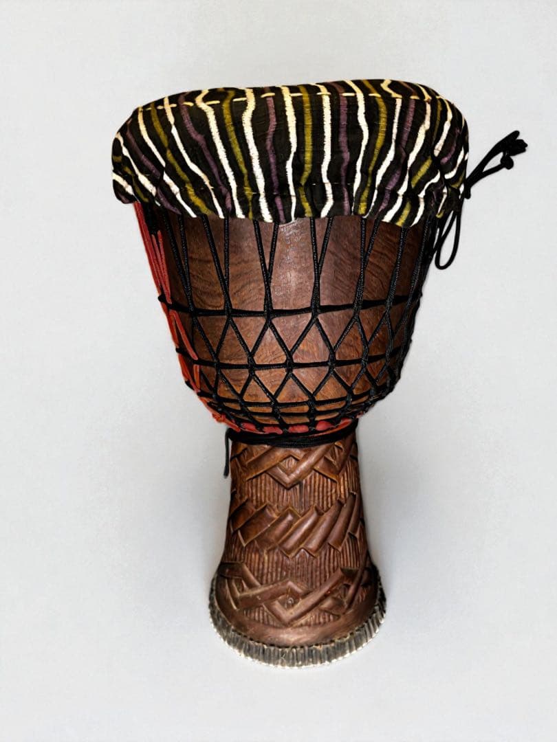 アフリカ民族 ジャンベ 大型 高さ63cm打面31cmパーカッション 打楽器