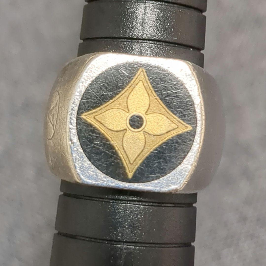 【希少】LOUISVUITTON バーグ・フルール モノグラム リング 16号